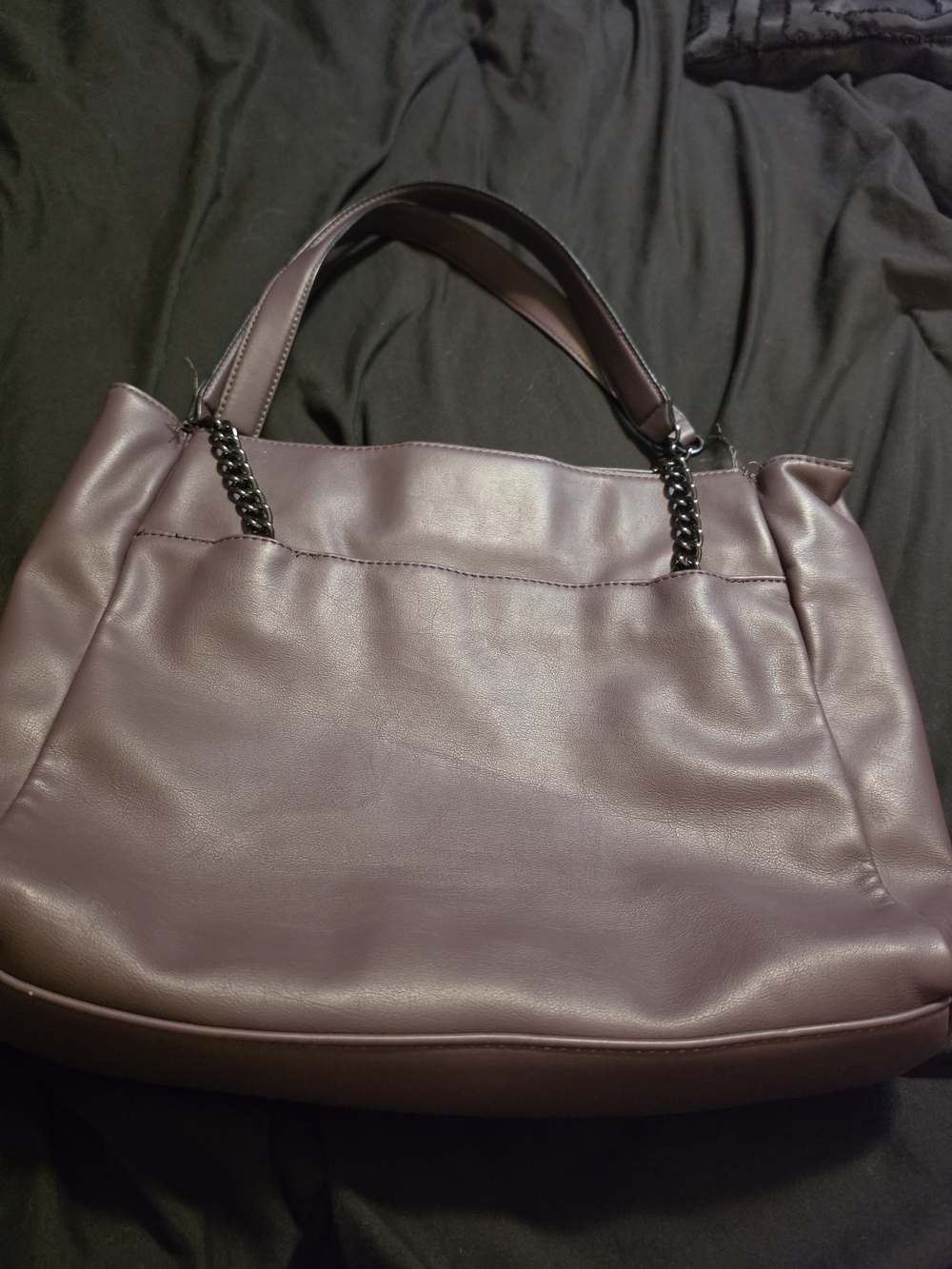 Simply Vera Vera Wang Two-Tone Mauve and Blush Shoulder Bag - Picture 2 of 6